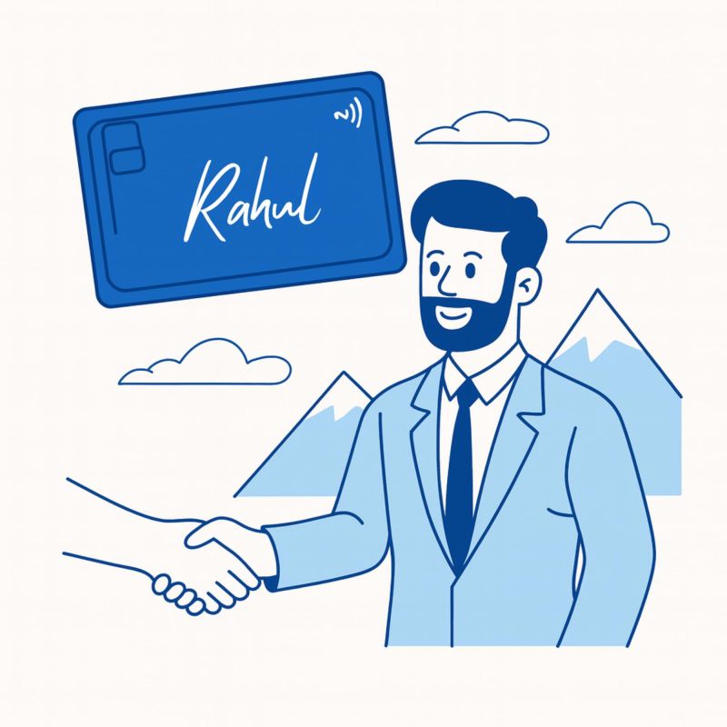 Information graphic from the Amazon listing for tinydabba NFC Smart Digital Business Card