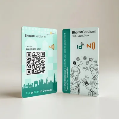 tinydabba BharatCard One NFC & QR Digital Business Card, from the Amazon listing