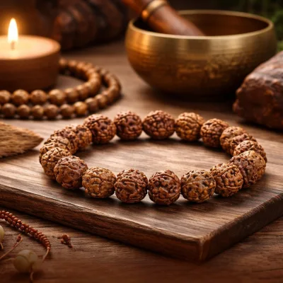 urugra 5 Mukhi Rudraksha Bracelet for Men & Women, from the Amazon listing